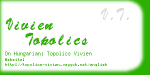 vivien topolics business card